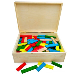 Klocki drewniane WABI Planks Edu Box [8+12 cm] - 200 szt.