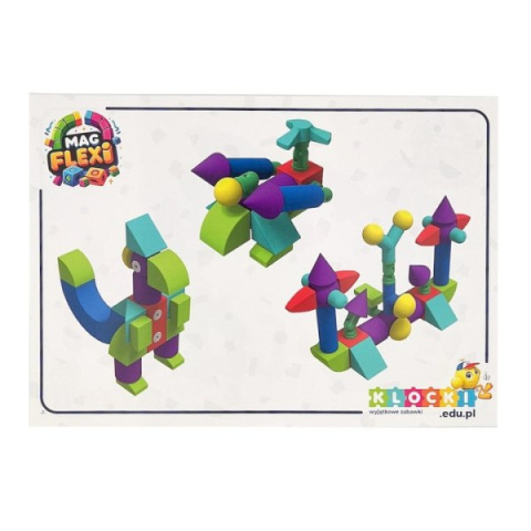 Magnetyczne piankowe klocki - MagFlexi - 100 el. Magnetyczne piankowe klocki - MagFlexi - 100 el.