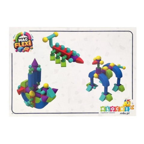 Magnetyczne piankowe klocki - MagFlexi - 100 el. Magnetyczne piankowe klocki - MagFlexi - 100 el.